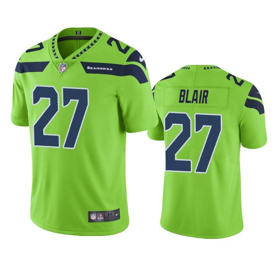 Men Seattle Seahawks #27 Marquise Blair Nike Green Vapor Limited NFL Jersey